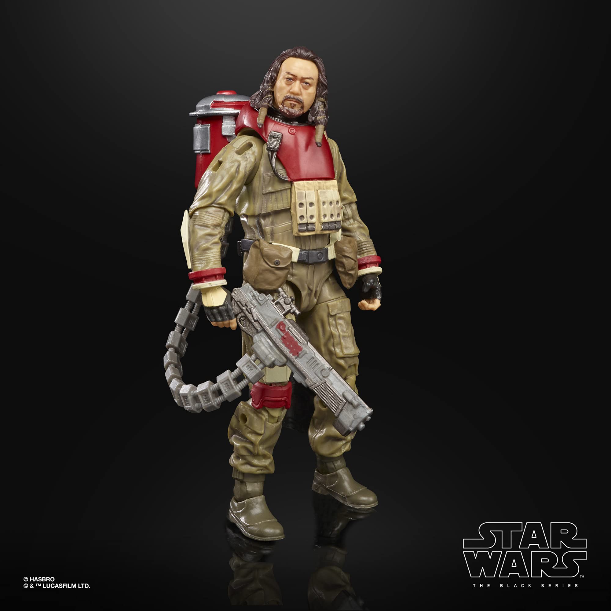 Star Wars The Black Series Baze Malbus blaster included.