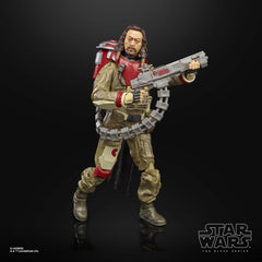 Star Wars The Black Series Baze Malbus premium deco on figure.