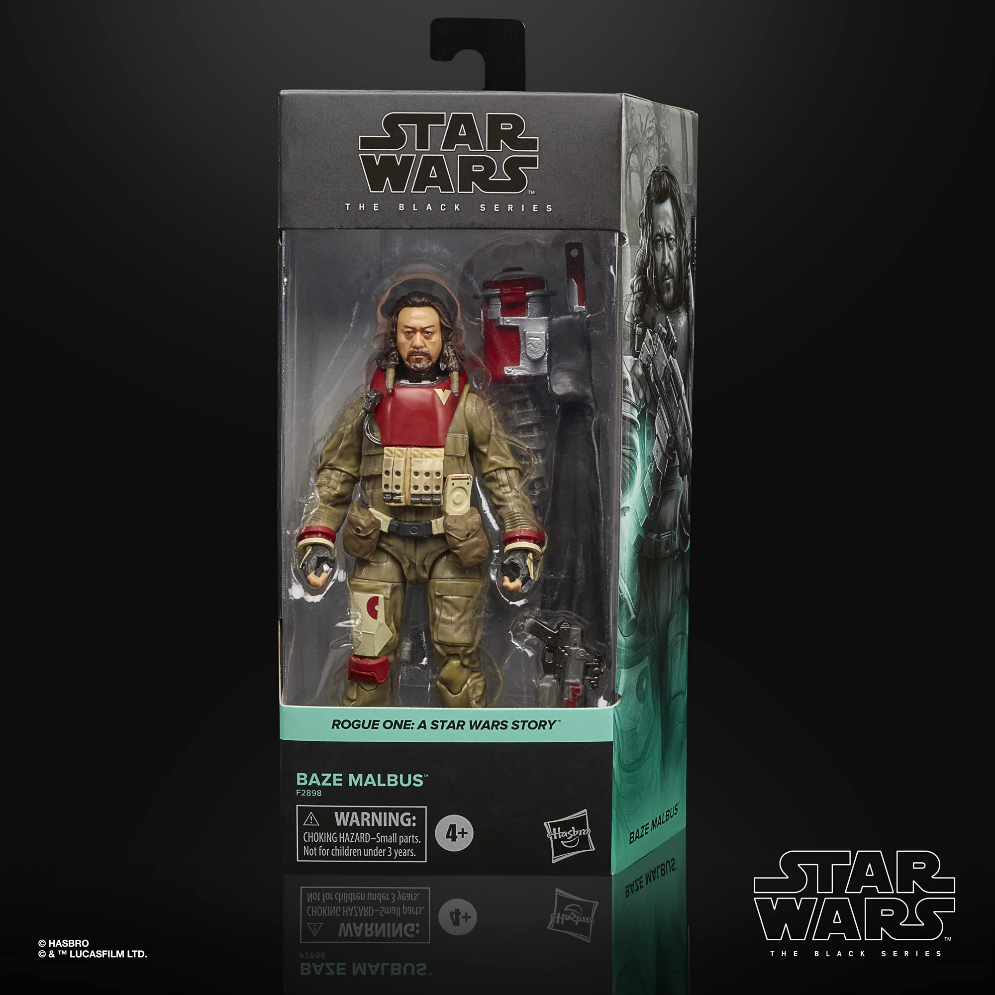 Star Wars The Black Series Baze Malbus side pose for dynamic display.
