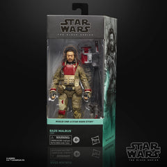 Star Wars The Black Series Baze Malbus side pose for dynamic display.