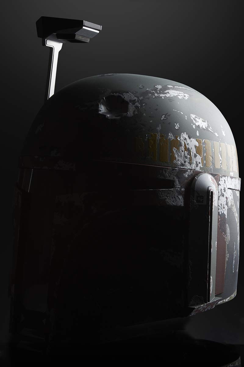 STAR WARS Boba Fett helmet adjustable fit for different head sizes.