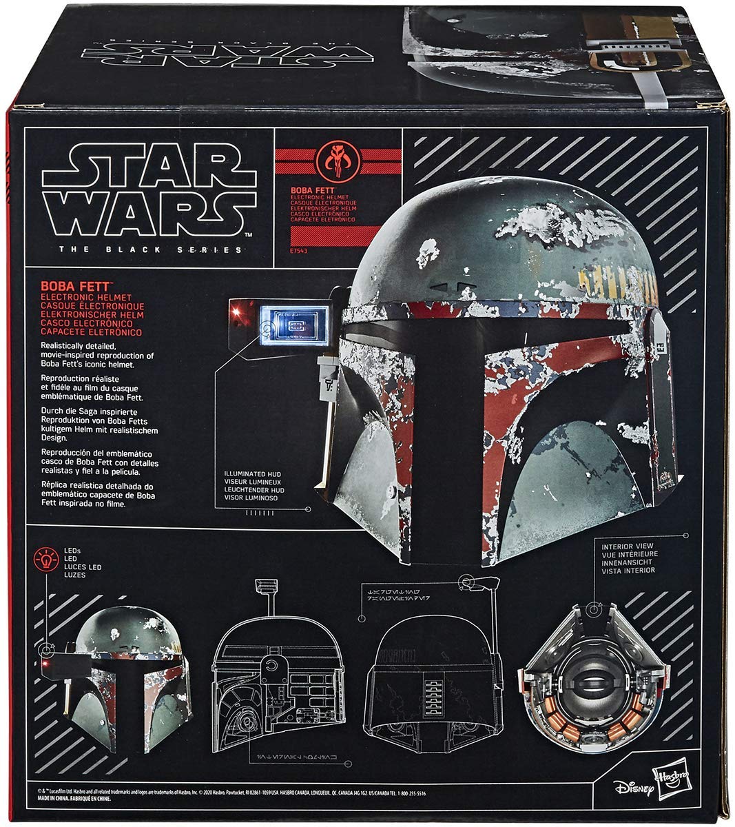 STAR WARS Boba Fett helmet premium deco ideal for collectors.
