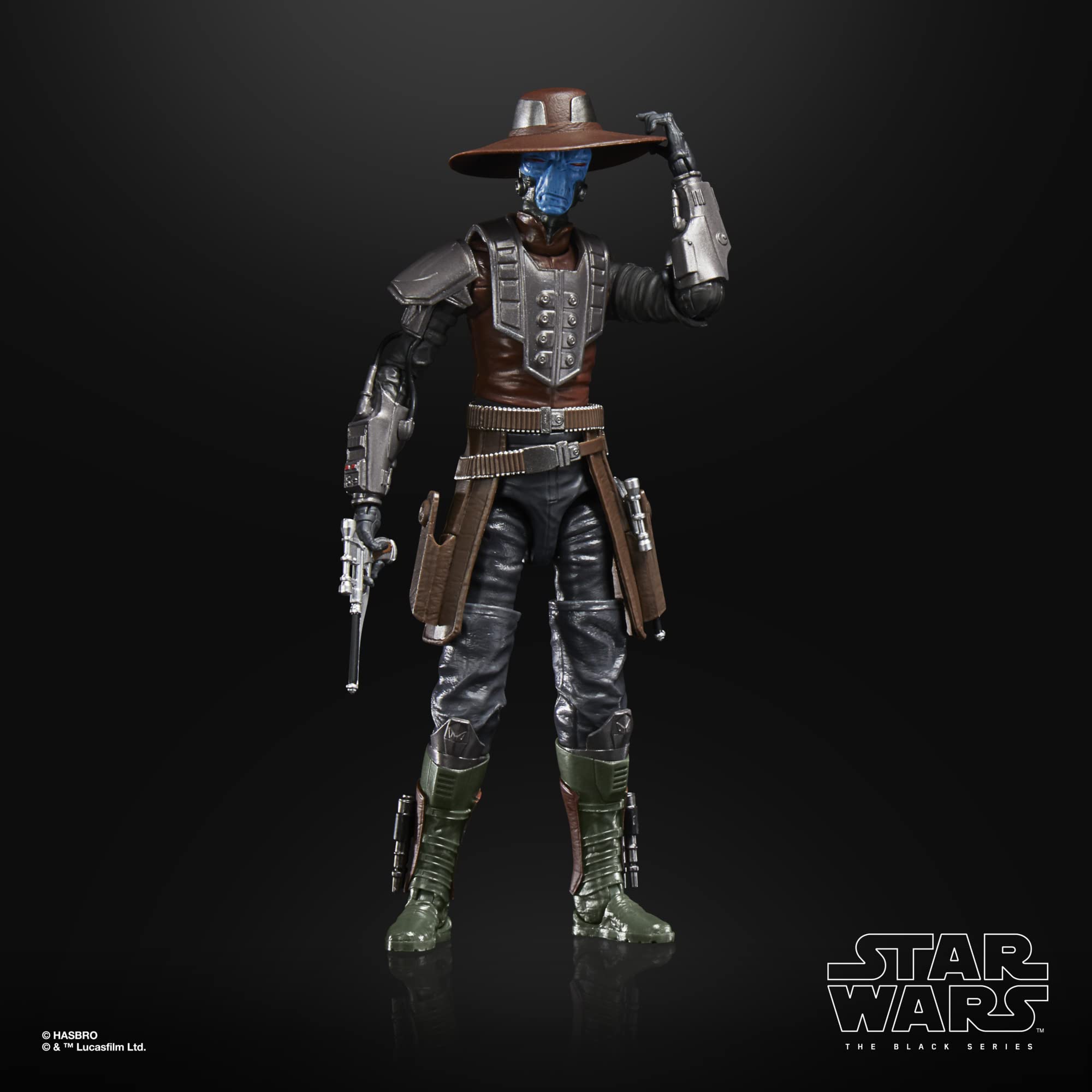 Cad Bane Bracca display-ready figure in action-ready pose