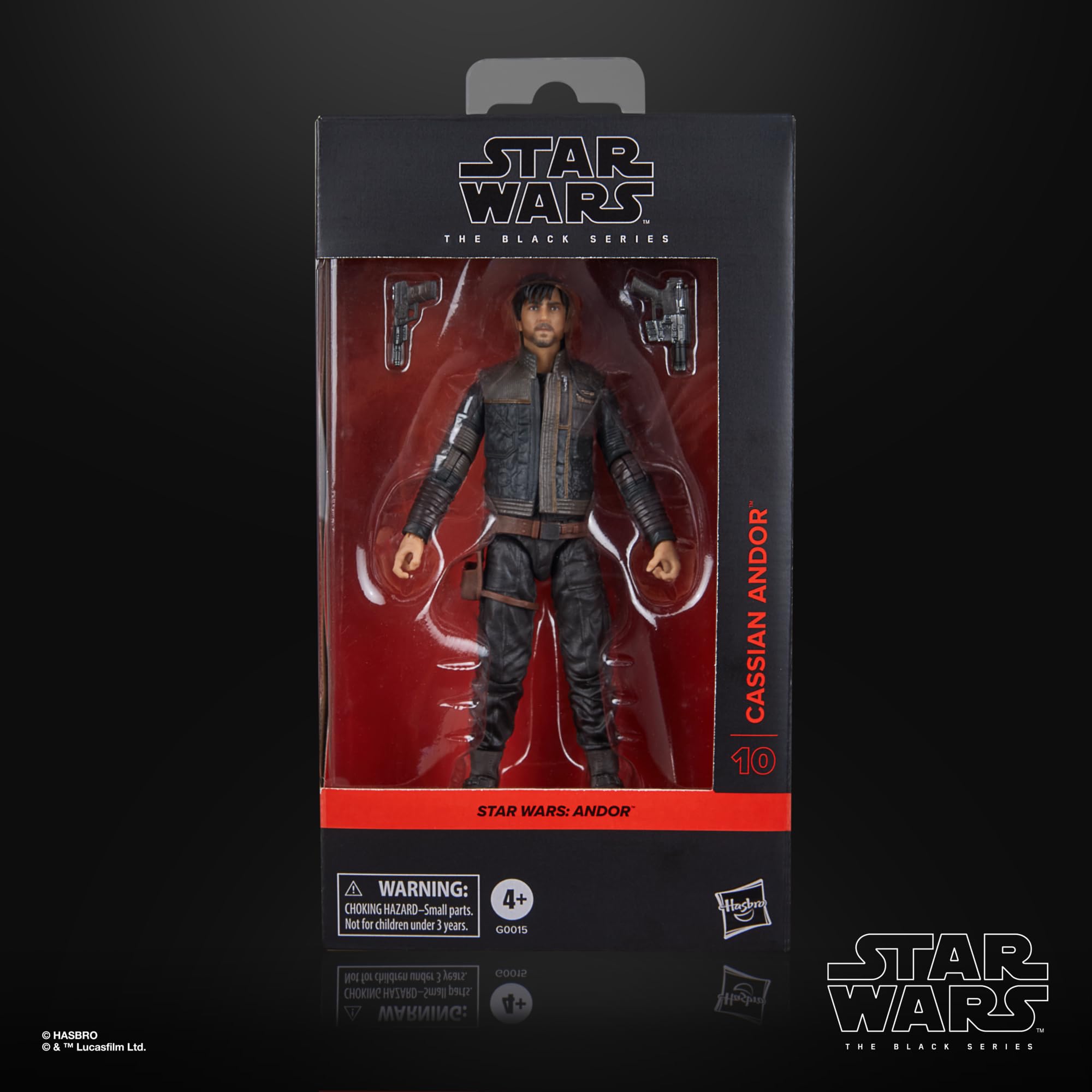 STAR WARS The Black Series Cassian Andor articulation close-up showing poseability.