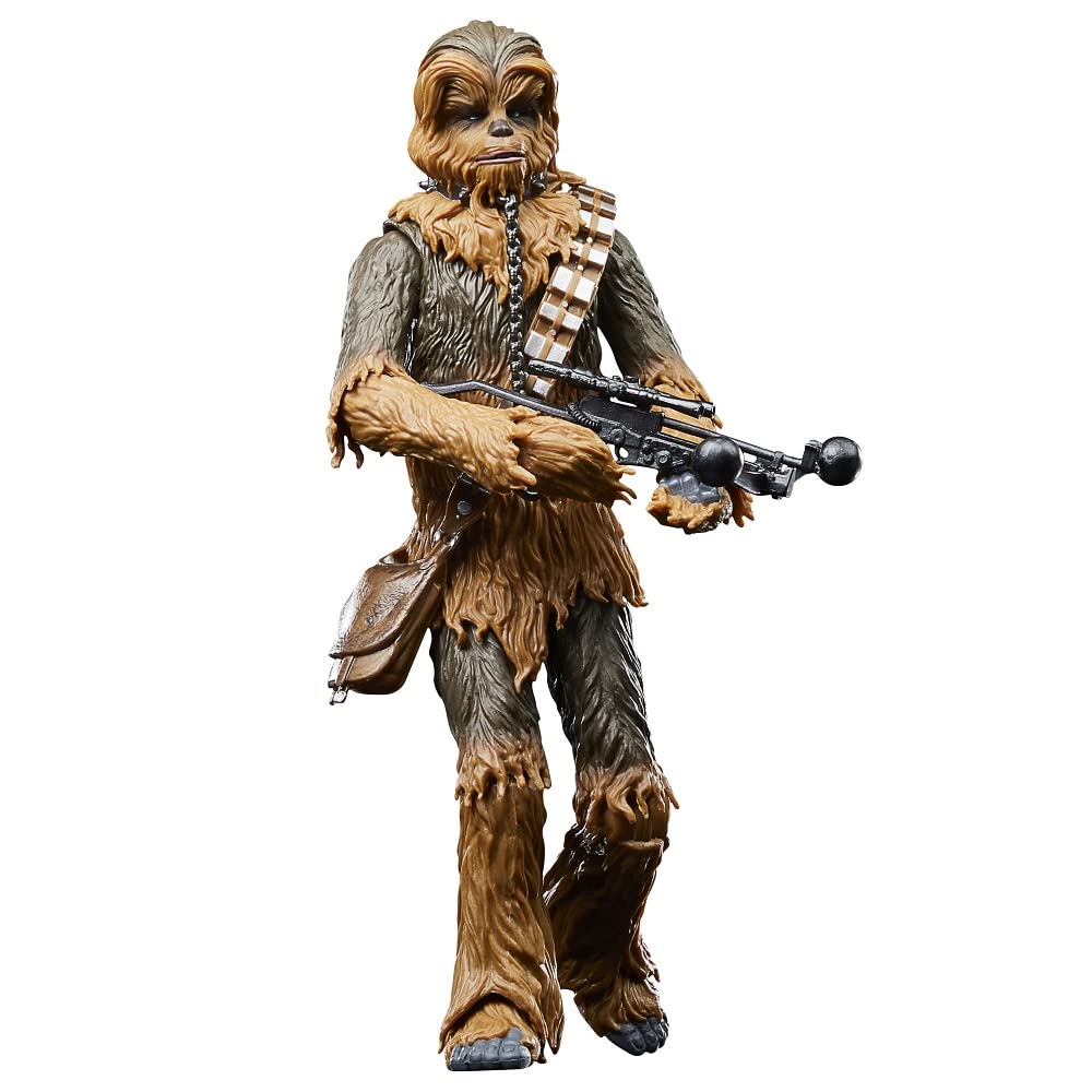 Star Wars The Black Series Chewbacca front view highlights premium display quality.