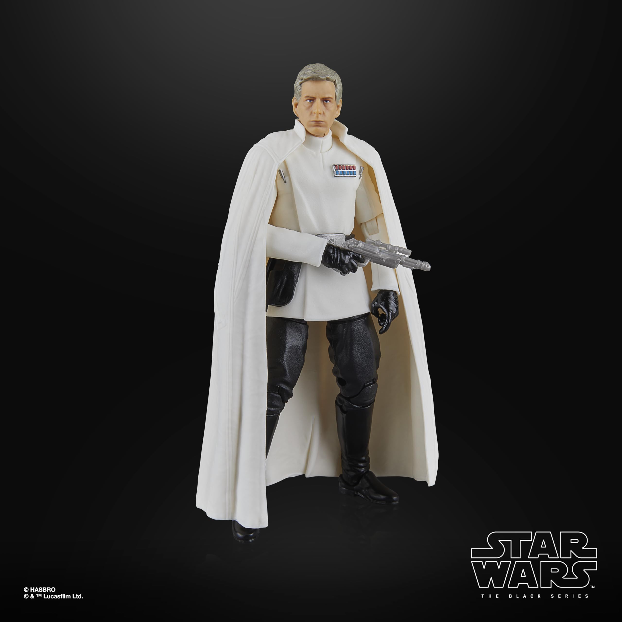 STAR WARS The Black Series Director Orson Krennic dynamic poses with articulation.