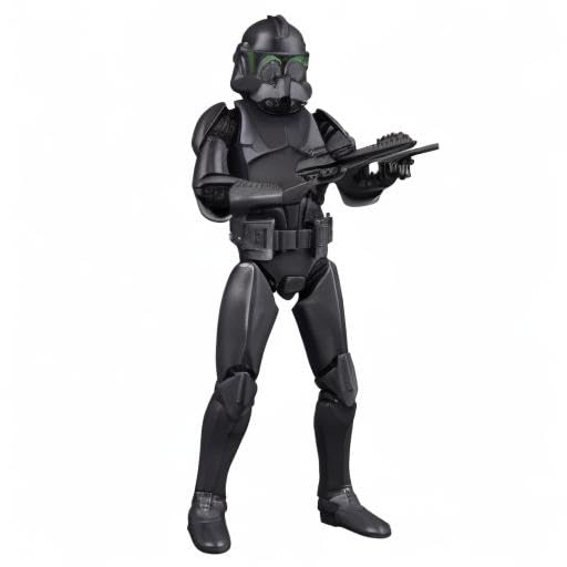 STAR WARS The Black Series Elite Squad Trooper display-ready figure on shelf