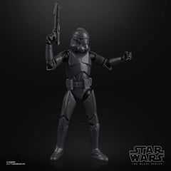 STAR WARS The Black Series Elite Squad Trooper pose-side view highlight