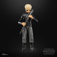 STAR WARS The Black Series Figrin D’an figure articulated for dynamic posing.