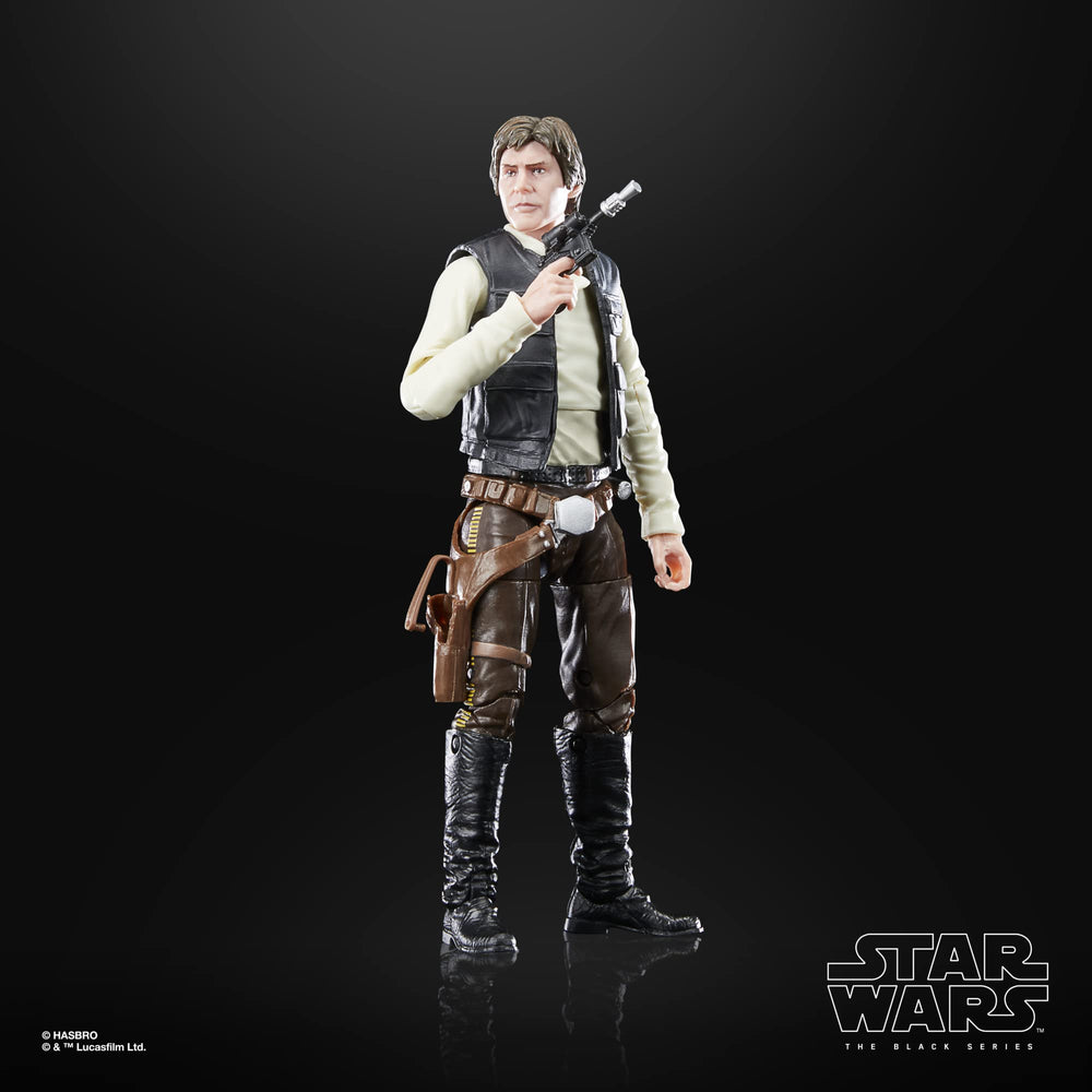 STAR WARS The Black Series Han Solo 6-inch scale figure ideal for display and dioramas.