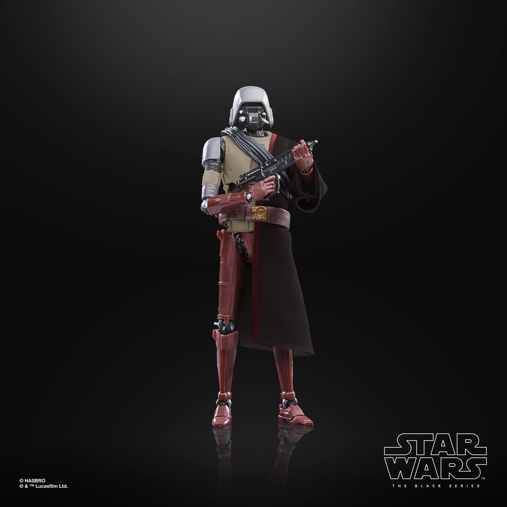 STAR WARS The Black Series HK-87 in an environment scene for immersive display.