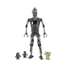 STAR WARS The Black Series IG-12 and Grogu action figures in 6-inch scale for display.
