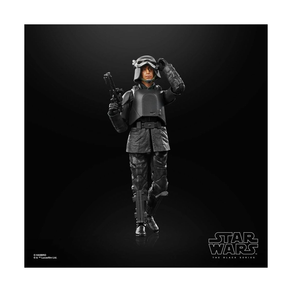 Star Wars The Black Series Imperial Officer Ferrix in packaging for gifting and shelving.