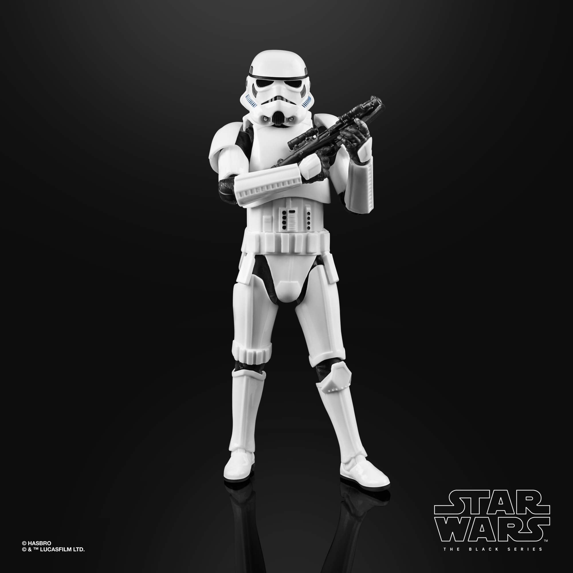 Arms and legs articulation points enable dynamic posing for the Imperial Stormtrooper figure.