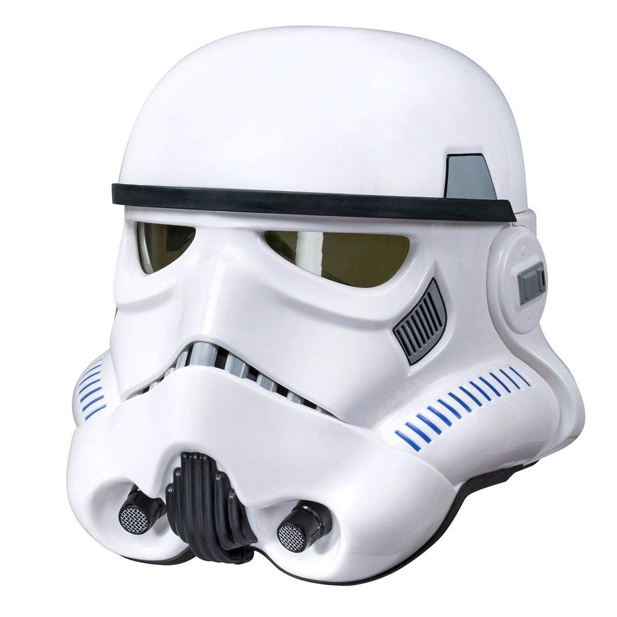 Star Wars The Black Series Imperial Stormtrooper helmet with movie-accurate detail for display and cosplay.