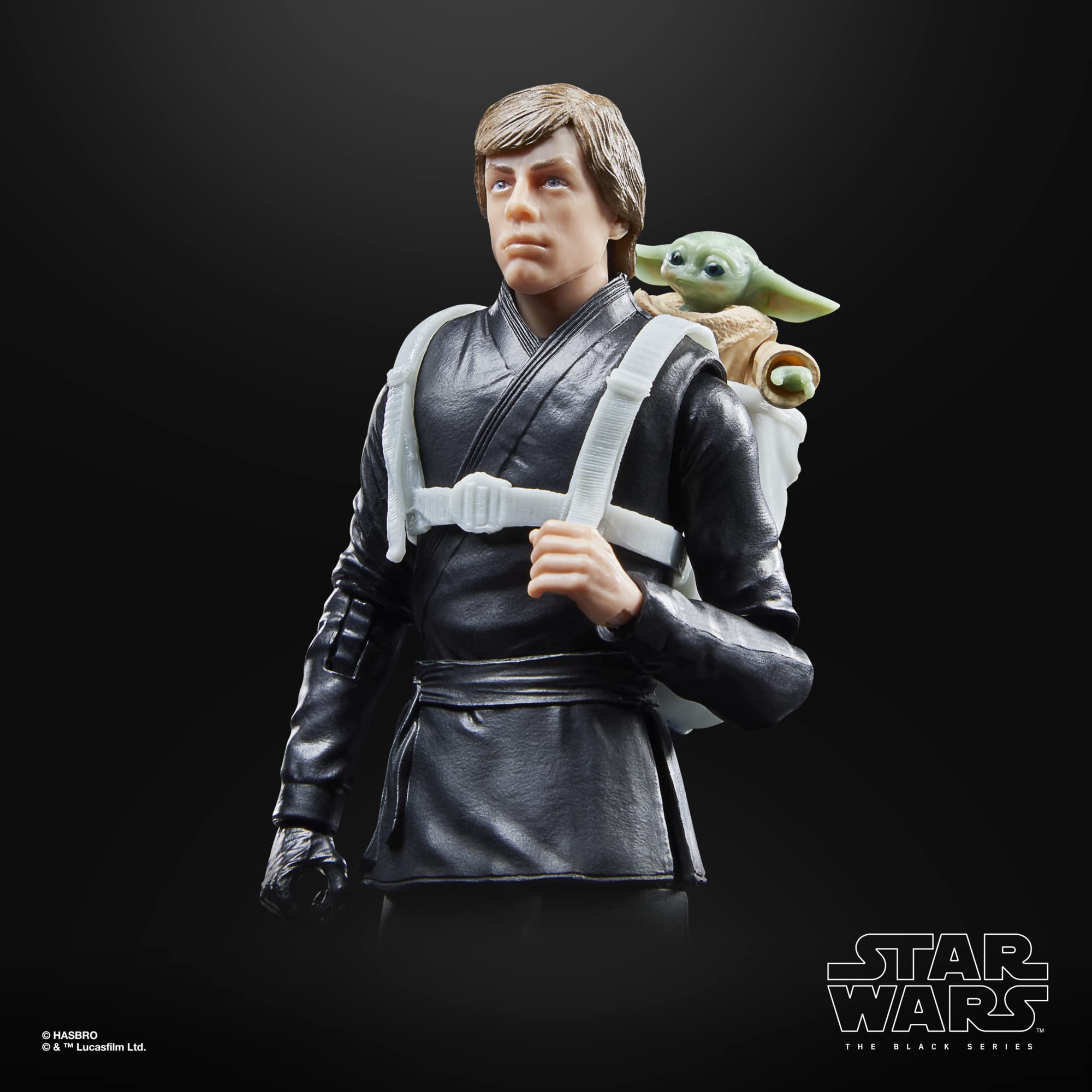 STAR WARS The Black Series Luke and Grogu poseable figures for imaginative play