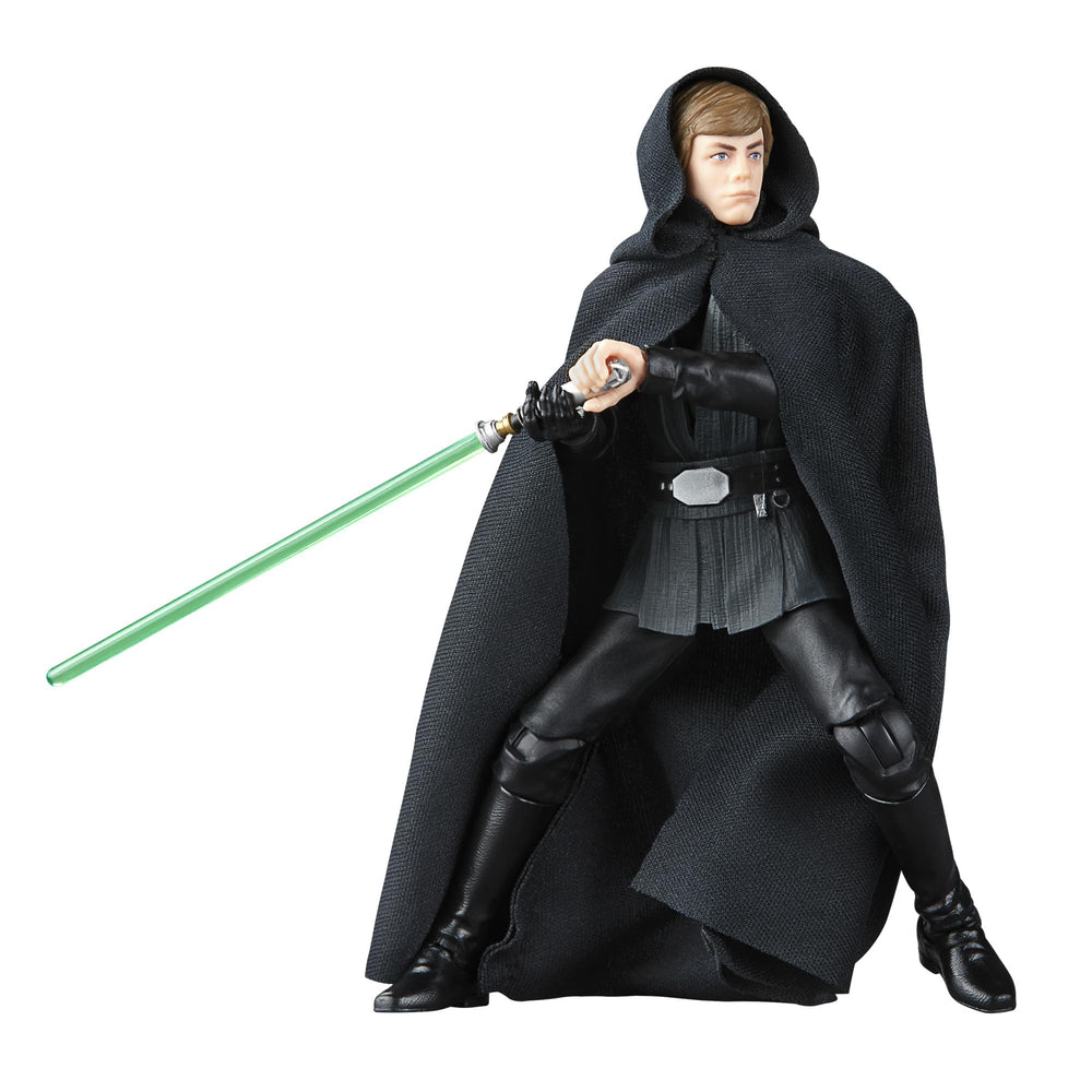 The Black Series Luke Skywalker figure front view for premium display