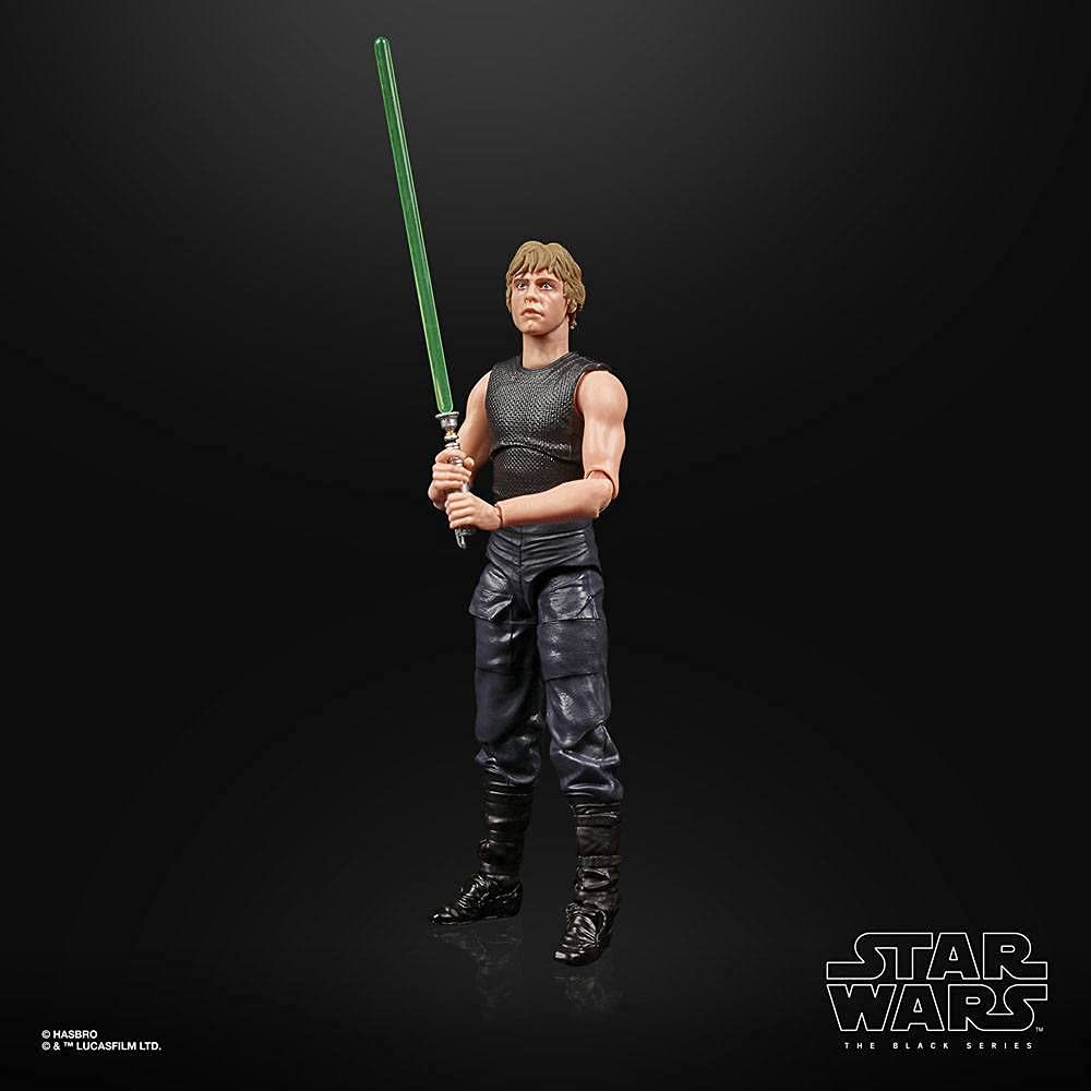 Star Wars The Black Series Luke Skywalker figure with Ysalamiri for movie-inspired display.