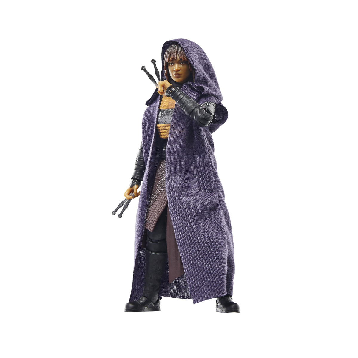 STAR WARS The Black Series Mae Assassin figure front view for display and collection.
