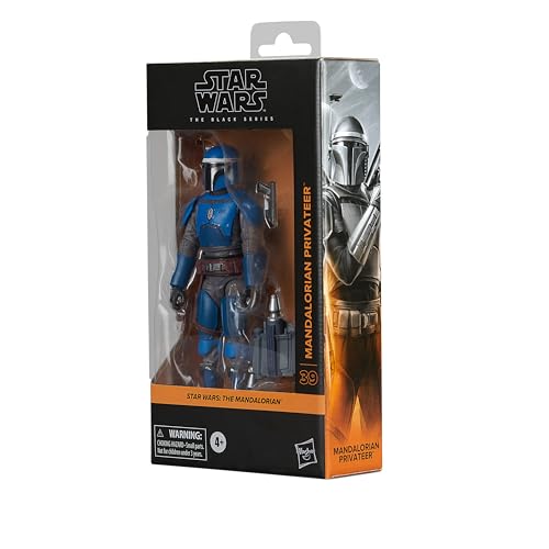 Star Wars The Black Series Mandalorian Corsair figure with blaster accessory ready for play