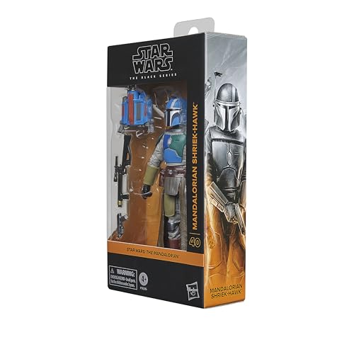 STAR WARS The Black Series Mandalorian Shriek-Hawk figure pose-ability for dynamic setups.