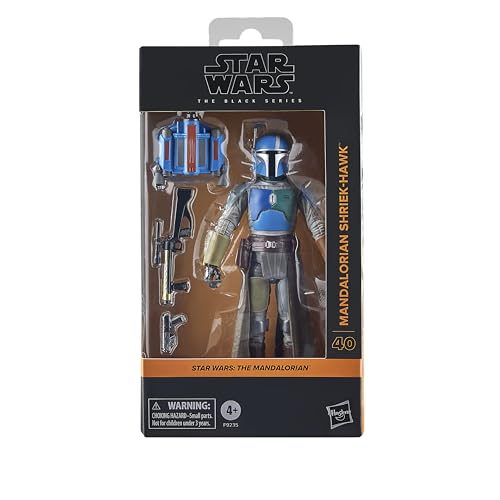 STAR WARS The Black Series Mandalorian Shriek-Hawk figure side profile highlighting silhouette.