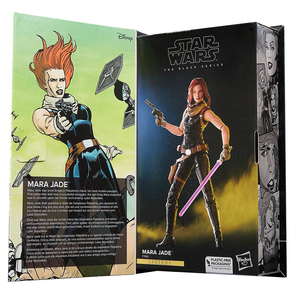 The Black Series Mara Jade packaging detail for collectors shelves.