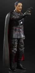 STAR WARS The Black Series Moff Gideon pose-ready figure with dynamic articulation.
