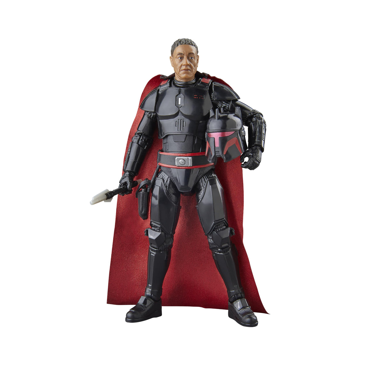 STAR WARS The Black Series Moff Gideon figure in Dark Trooper Armor for dynamic display.