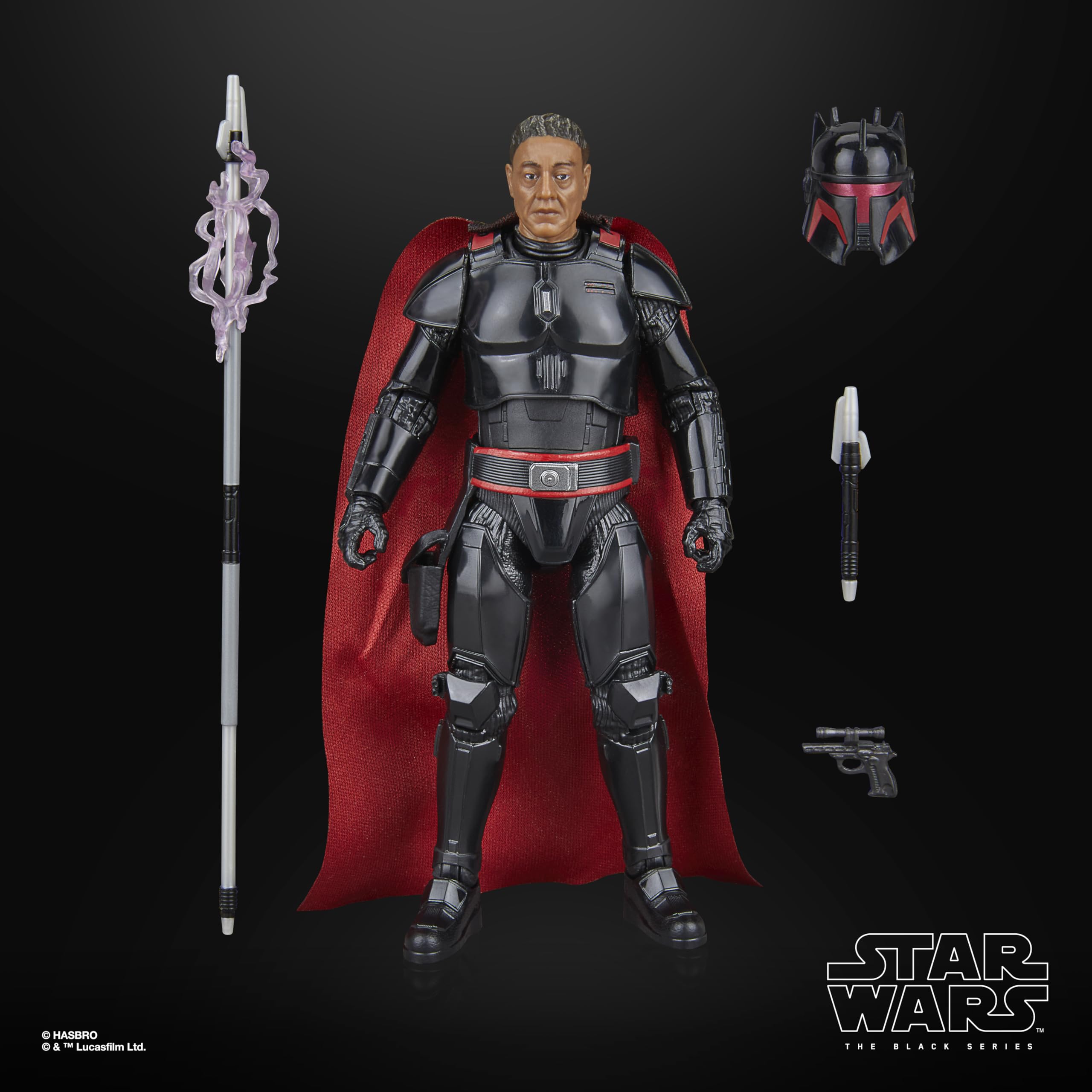 Beskar-inspired armor detail highlights upgraded look on Moff Gideon.