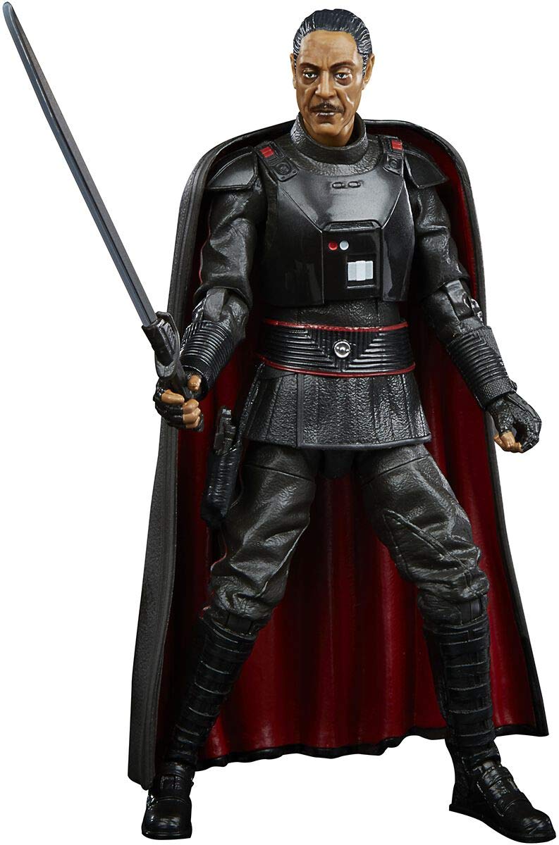 STAR WARS The Black Series Moff Gideon figure front view with premium articulation for display.