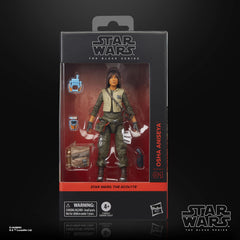 STAR WARS The Black Series Osha Aniseya figure articulation points highlight poseability.