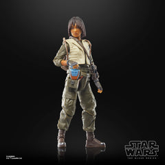 STAR WARS The Black Series Osha Aniseya figure removable backpack adds versatile gear detail.