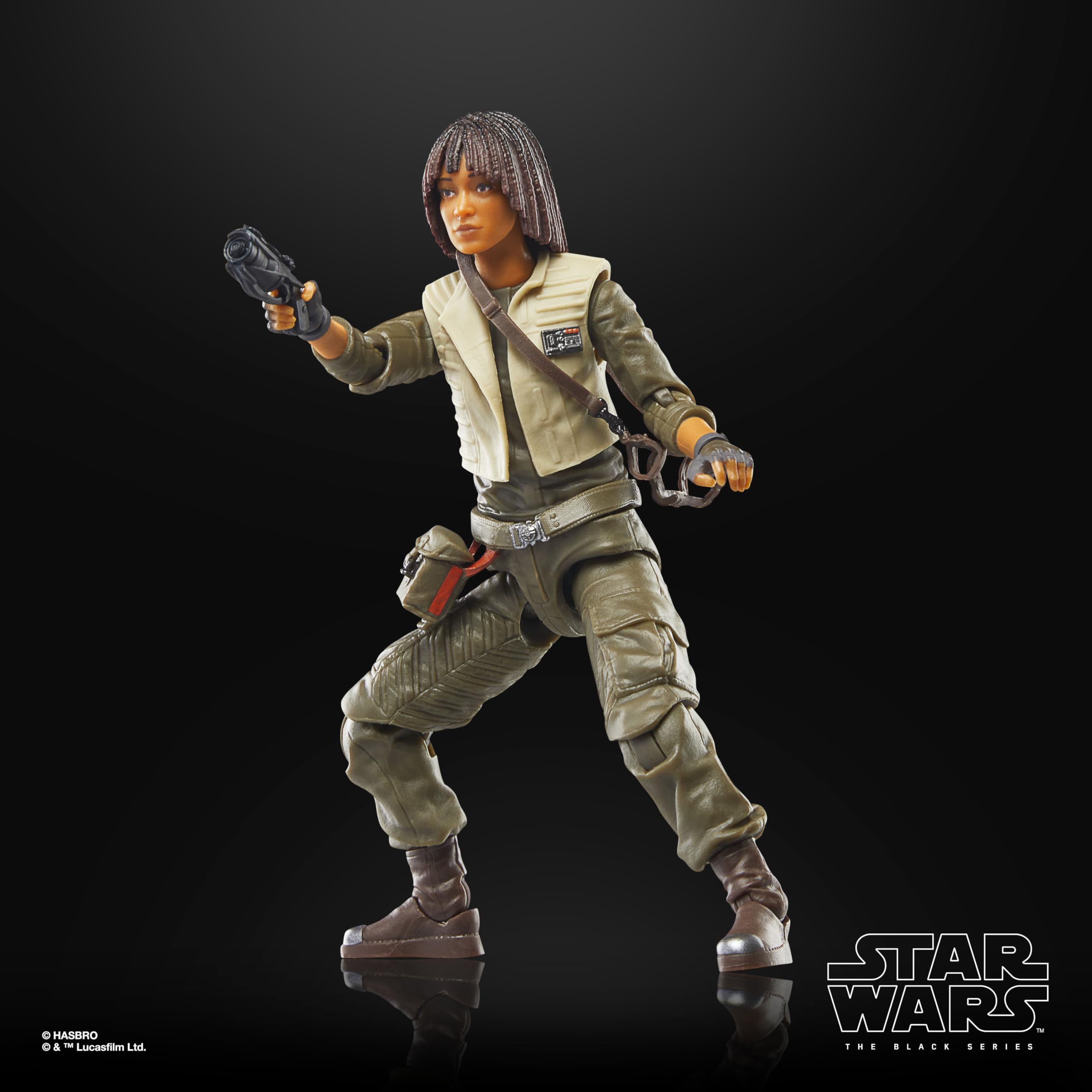 STAR WARS The Black Series Osha Aniseya figure window box showcases collectible packaging.