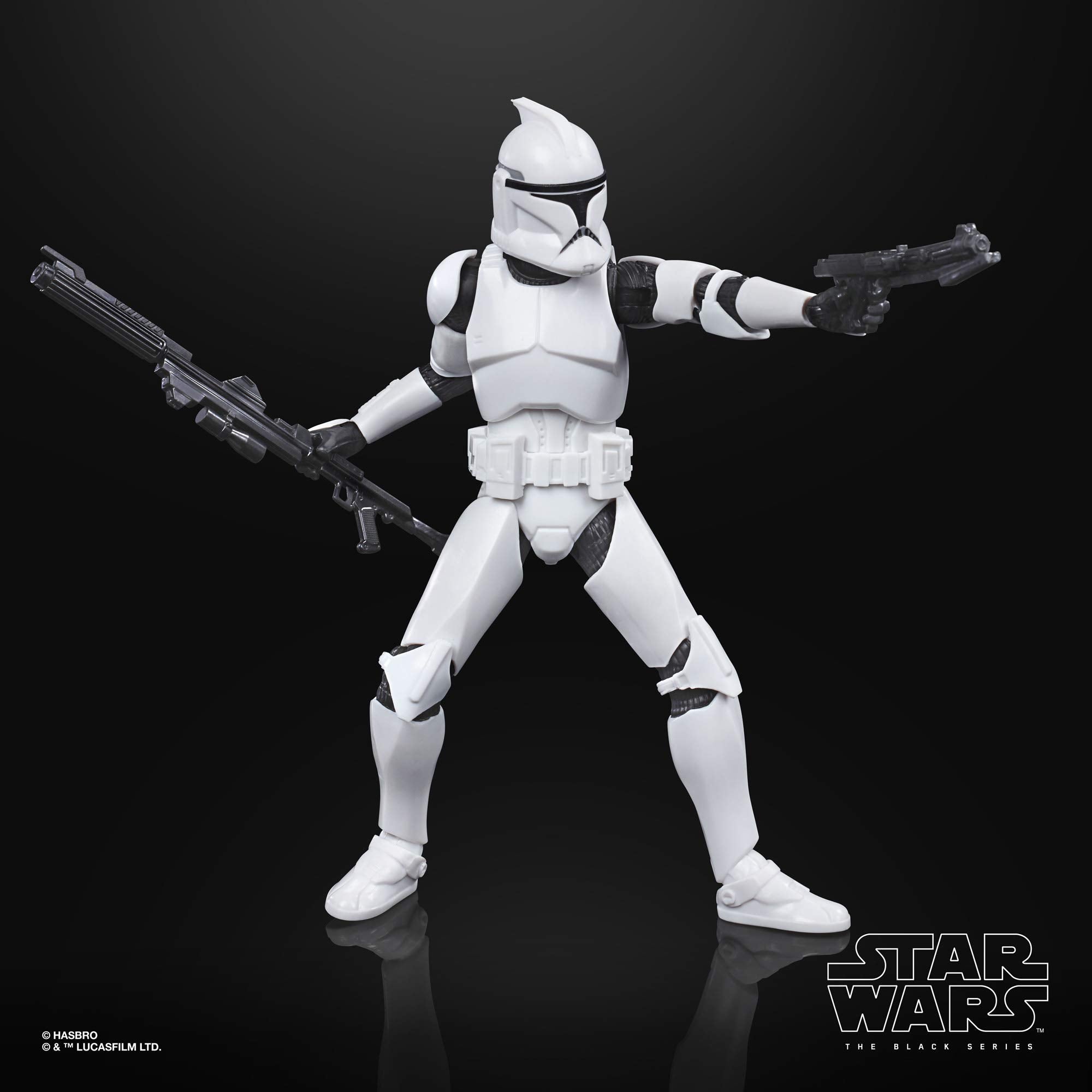 STAR WARS The Black Series Phase I Clone Trooper articulation points enable versatile posing