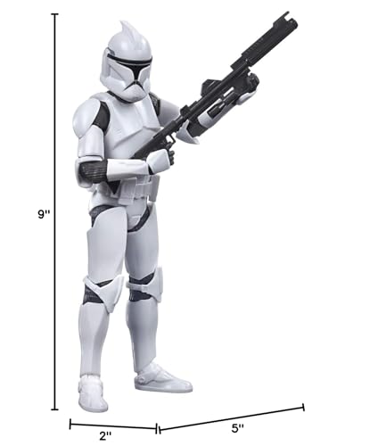 STAR WARS The Black Series Phase I Clone Trooper display-ready figure for shelves