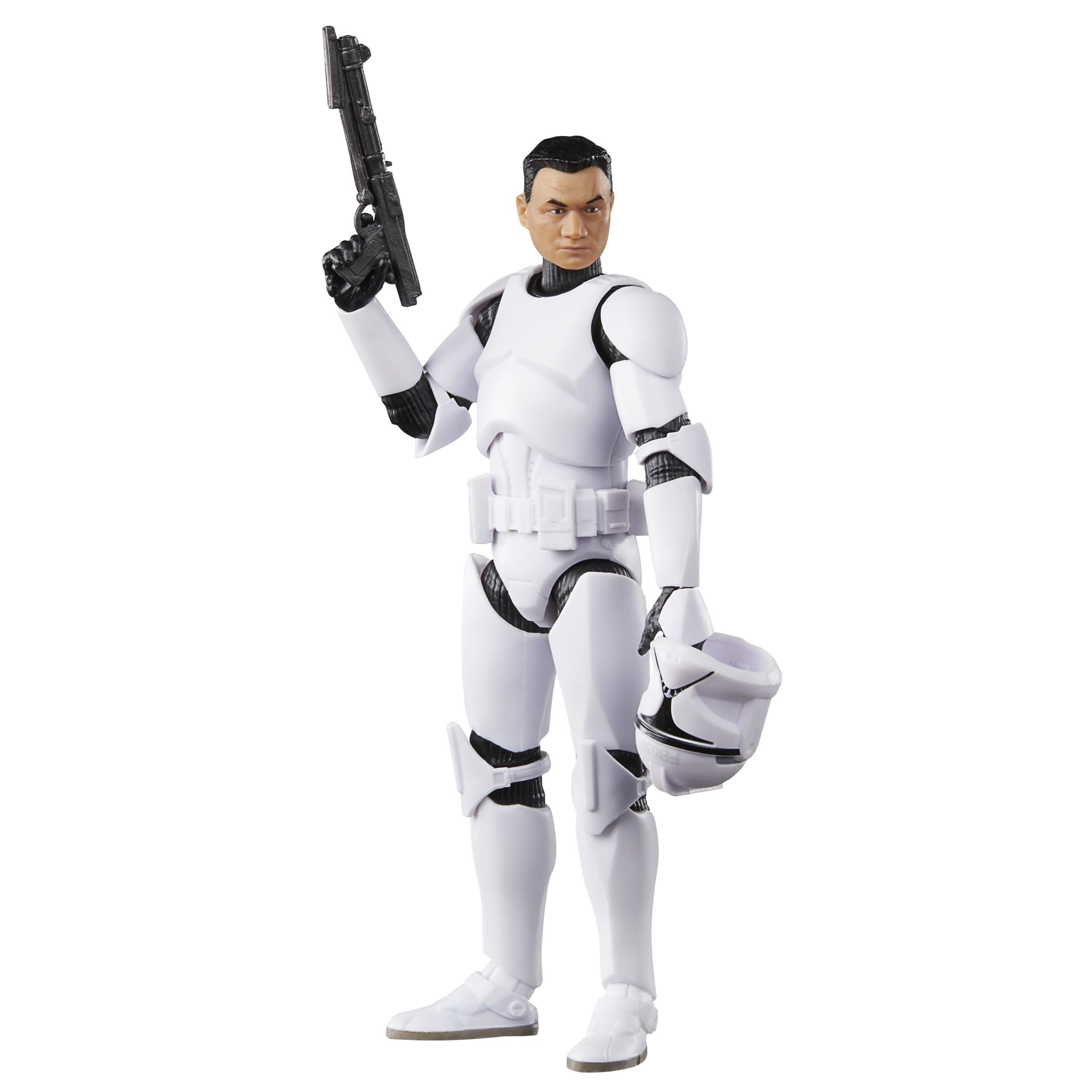 STAR WARS The Black Series Phase I Clone Trooper figure, front view, ideal for display and collection