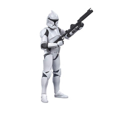 STAR WARS The Black Series Phase I Clone Trooper front view highlights premium detailing for display