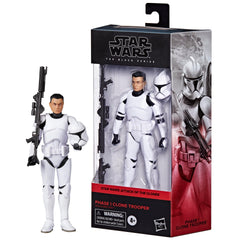 STAR WARS The Black Series Phase I Clone Trooper packaging-ready figure for gifting