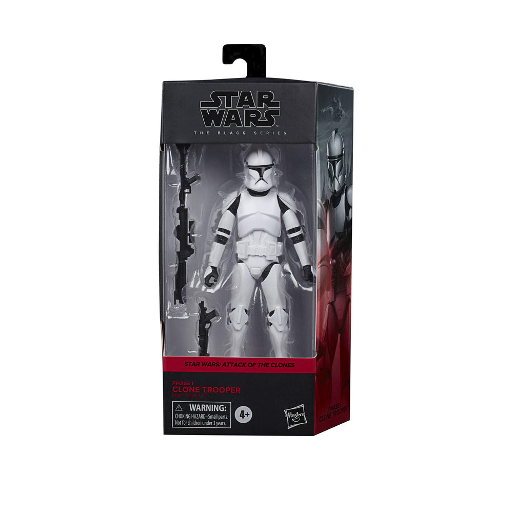 STAR WARS The Black Series Phase I Clone Trooper side pose showcases dynamic display potential