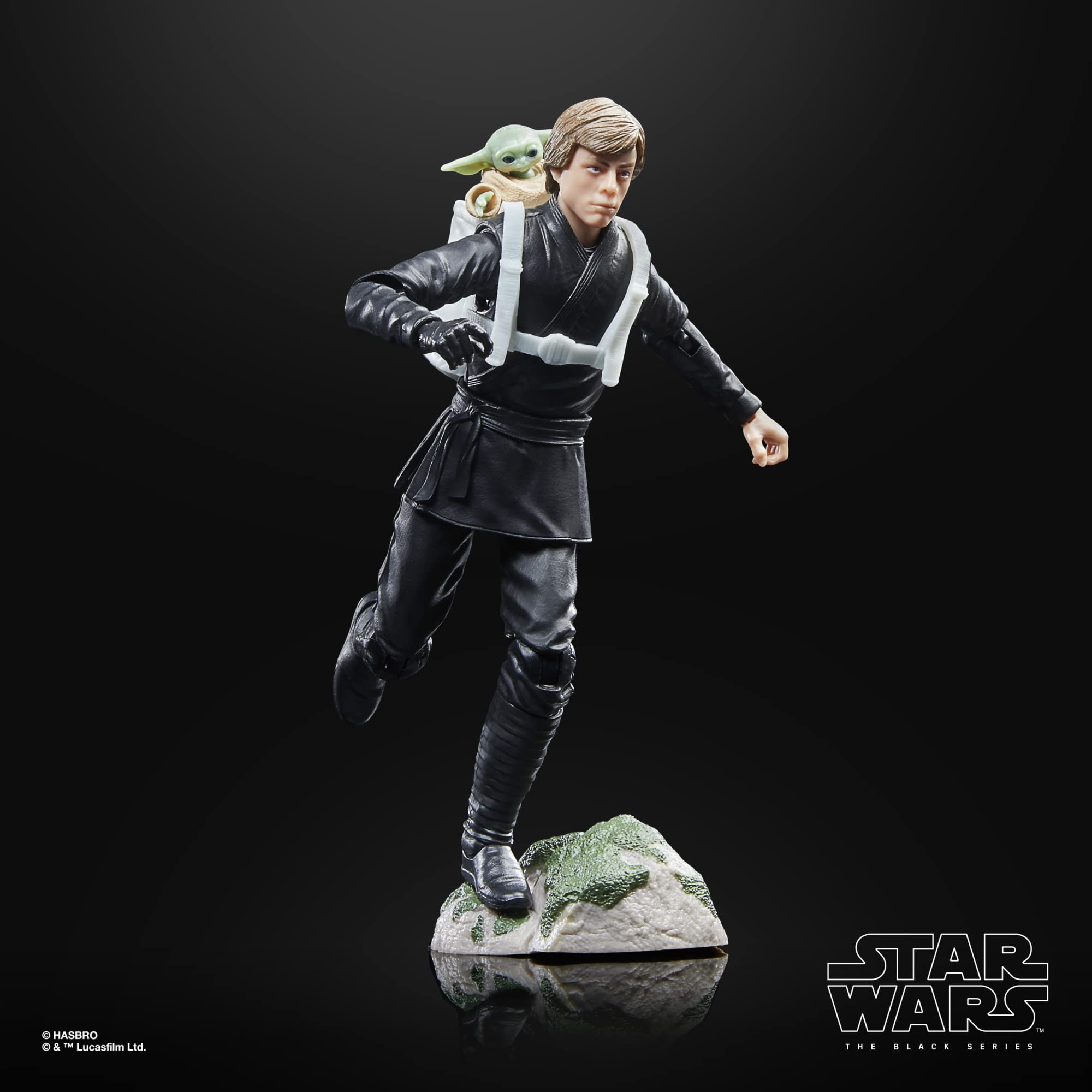 STAR WARS The Black Series premium deco on Luke Skywalker and Grogu