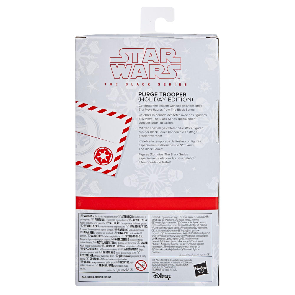 Collectible scene with Star Wars Purge Trooper Holiday Edition in a galaxy of figures.