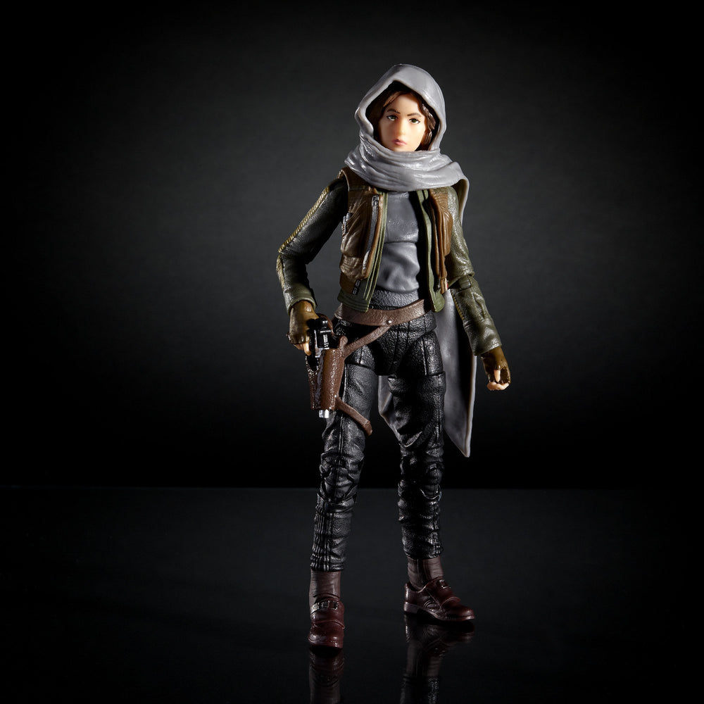 Star Wars Jyn Erso figure showing full articulation for dynamic poses
