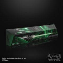 Sabine Wren lightsaber with stand and barrel plug included for safe storage.