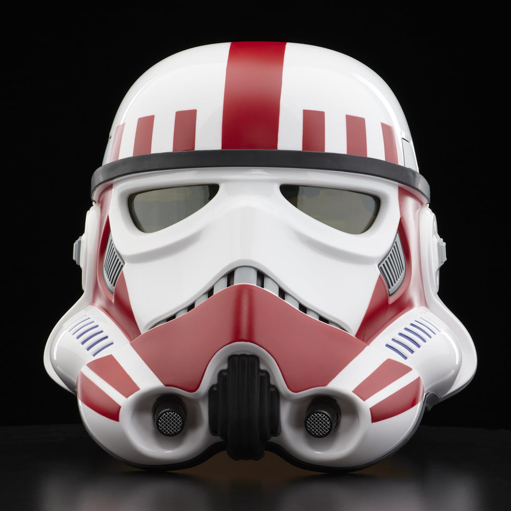 STAR WARS The Black Series Shock Trooper Helmet, detailed texture, game-inspired look for Battlefront fans.