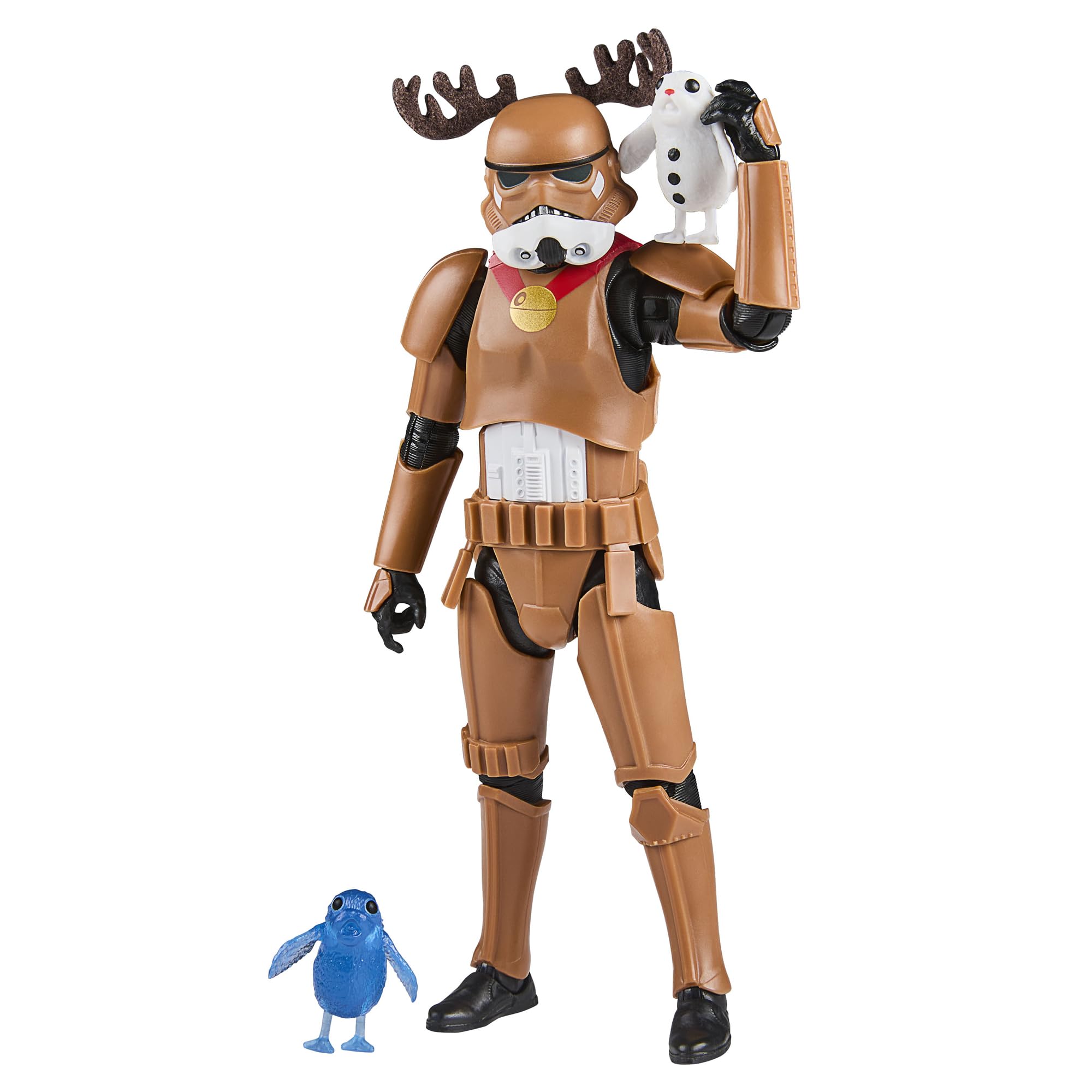 STAR WARS The Black Series Stormtrooper holiday edition 6-inch front view for display.