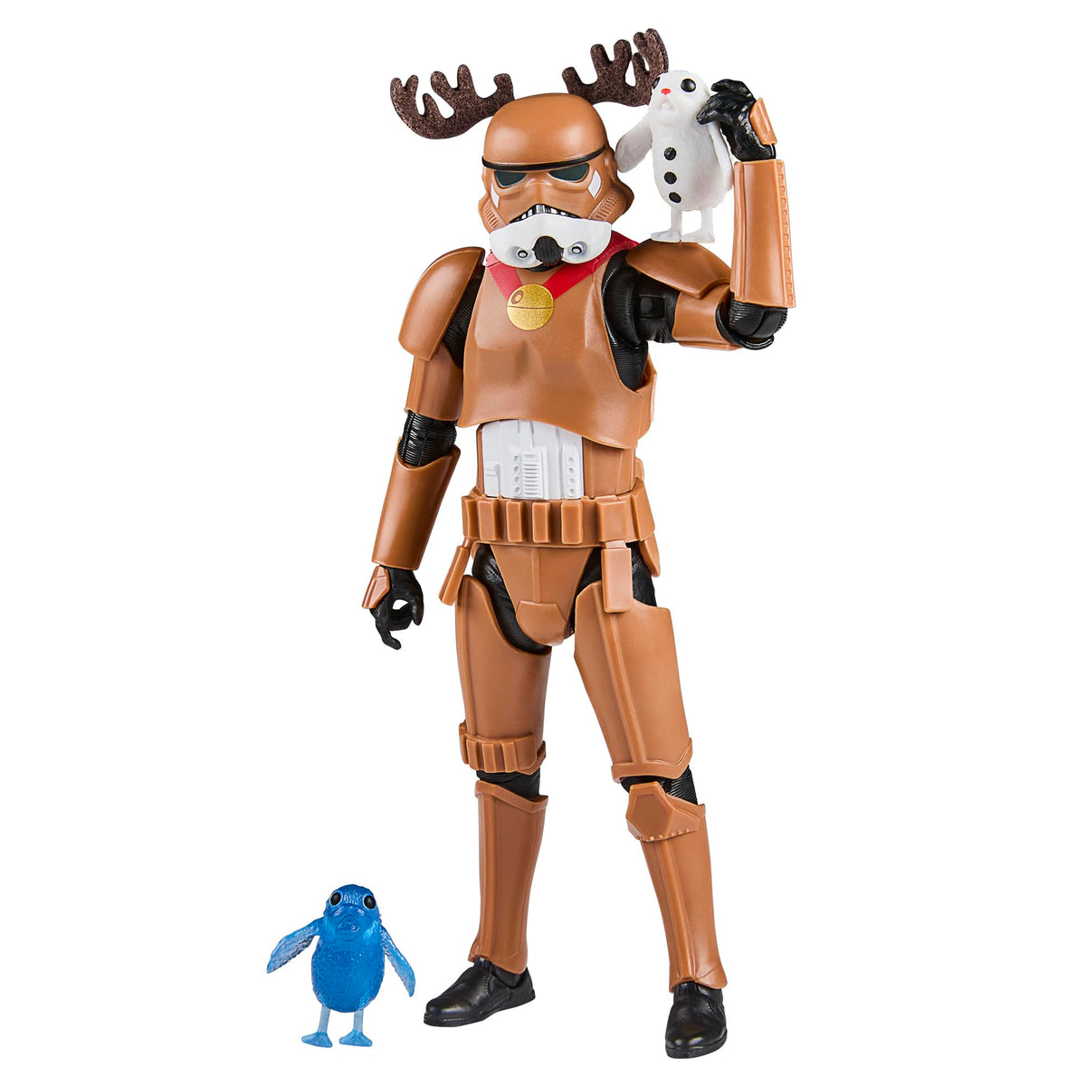 STAR WARS The Black Series Stormtrooper holiday edition 6-inch front view for display.