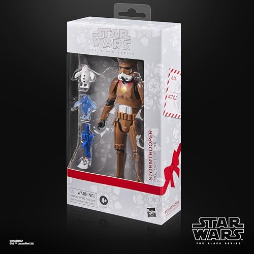 STAR WARS The Black Series Stormtrooper holiday edition desk display idea for seasonal setups.