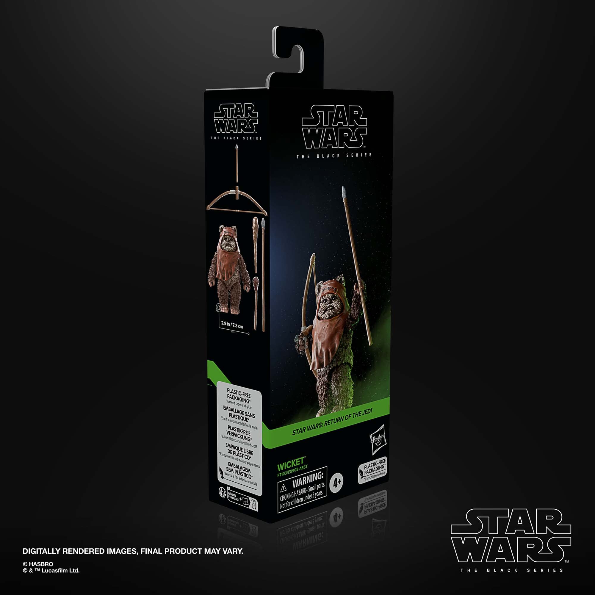 STAR WARS The Black Series Wicket W. Warrick brave Ewok from Return of Jedi.