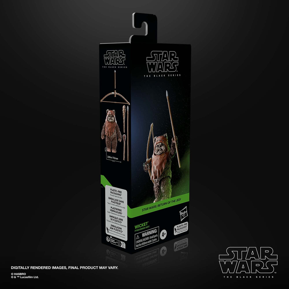 STAR WARS The Black Series Wicket W. Warrick brave Ewok from Return of Jedi.